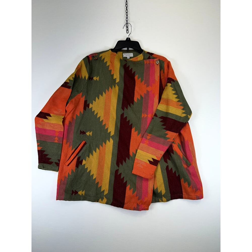 Tamsy Sweater Women’s One Size Fits All Multicolor Long Sleeve Polyester Blend